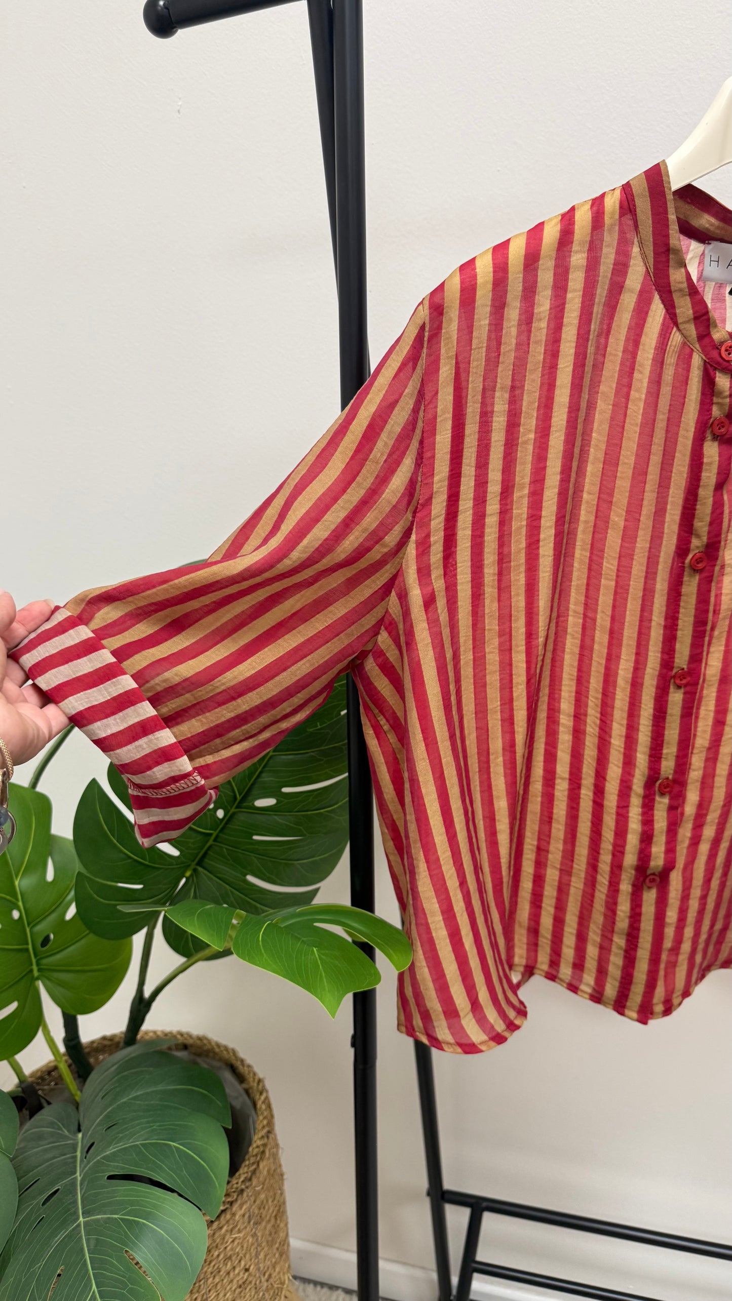 Camicia Riga rosso India e tabacco HaveOne