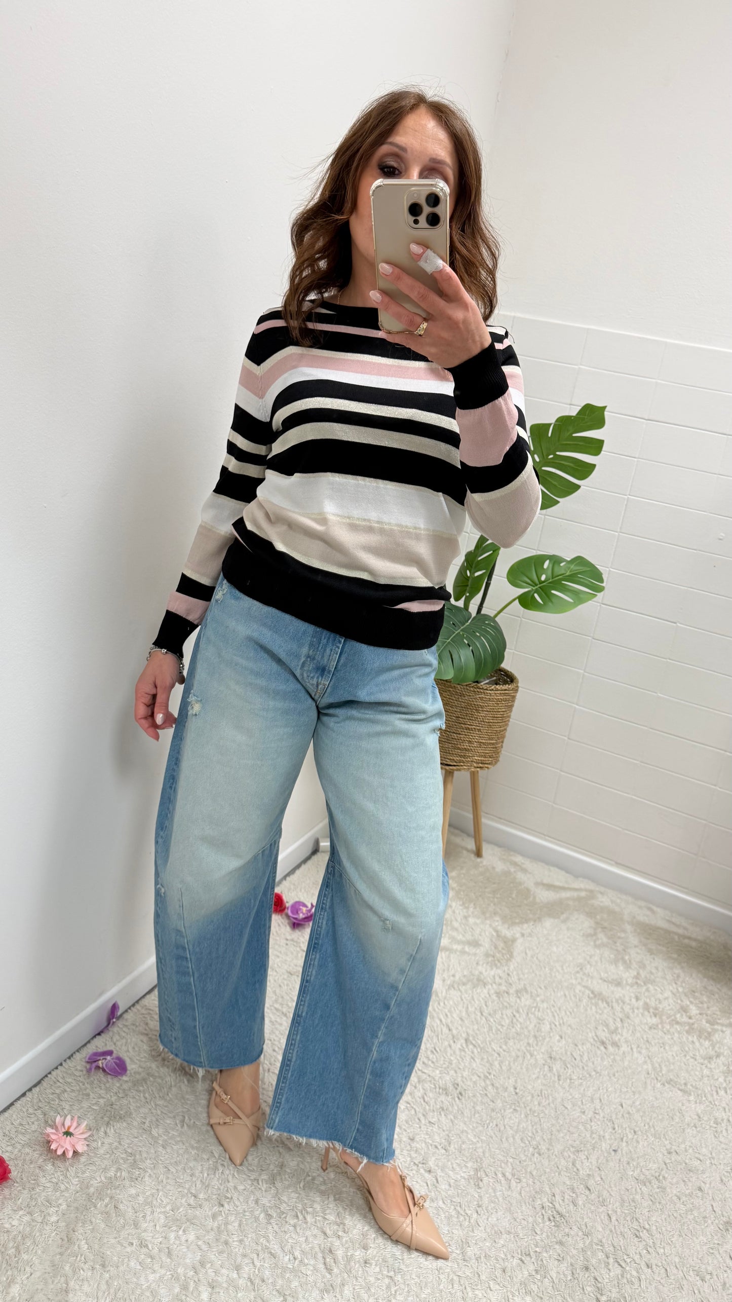 Maglia righe Lurex Extasy