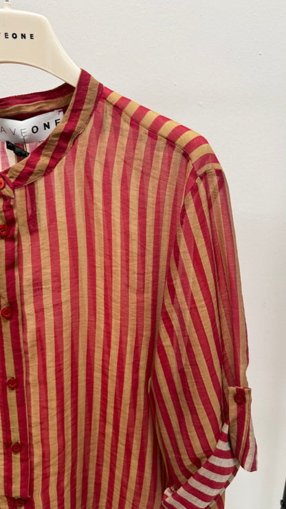 Camicia Riga rosso India e tabacco HaveOne