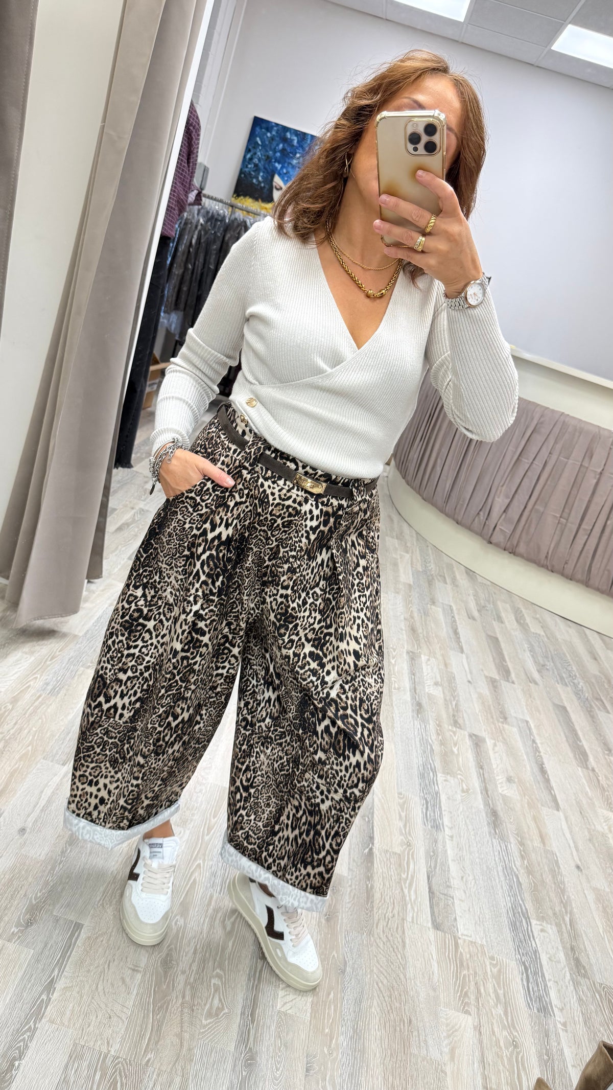 Pantaloni ovetto maculati Extasy