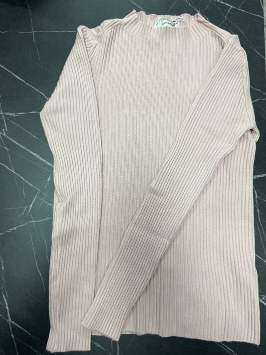 Maglia a Costine con Collo a Lupetto Susy Mix Rosa