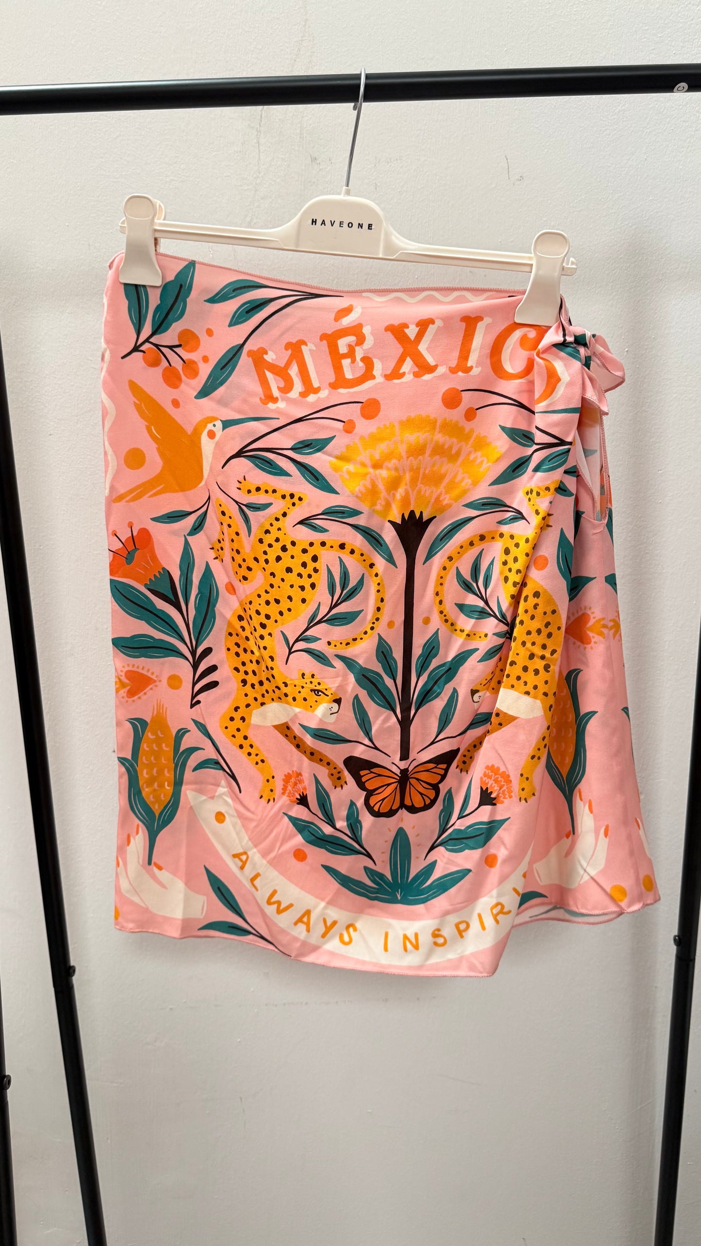 Gonna pareo corta tigre gialla Haveone art. GVS-Q208