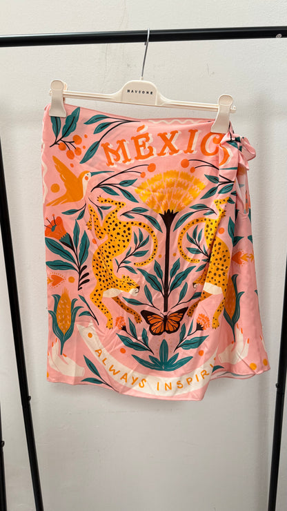 Gonna pareo corta tigre gialla Haveone art. GVS-Q208