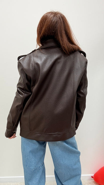 Chiodo over ecopelle martellata Haveone