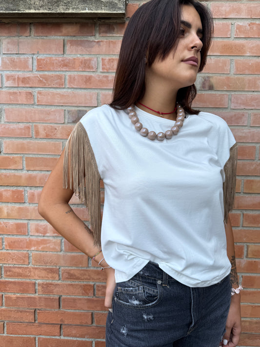 T-shirt frange Susy Mix