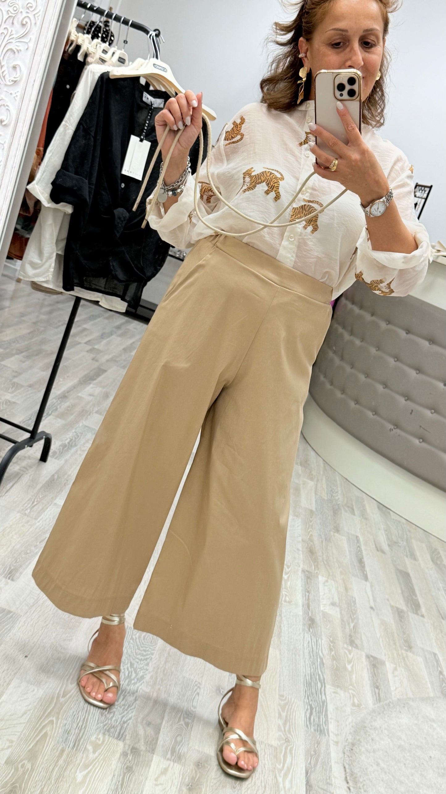 Pantalone Gaucho sabbia Susy Mix