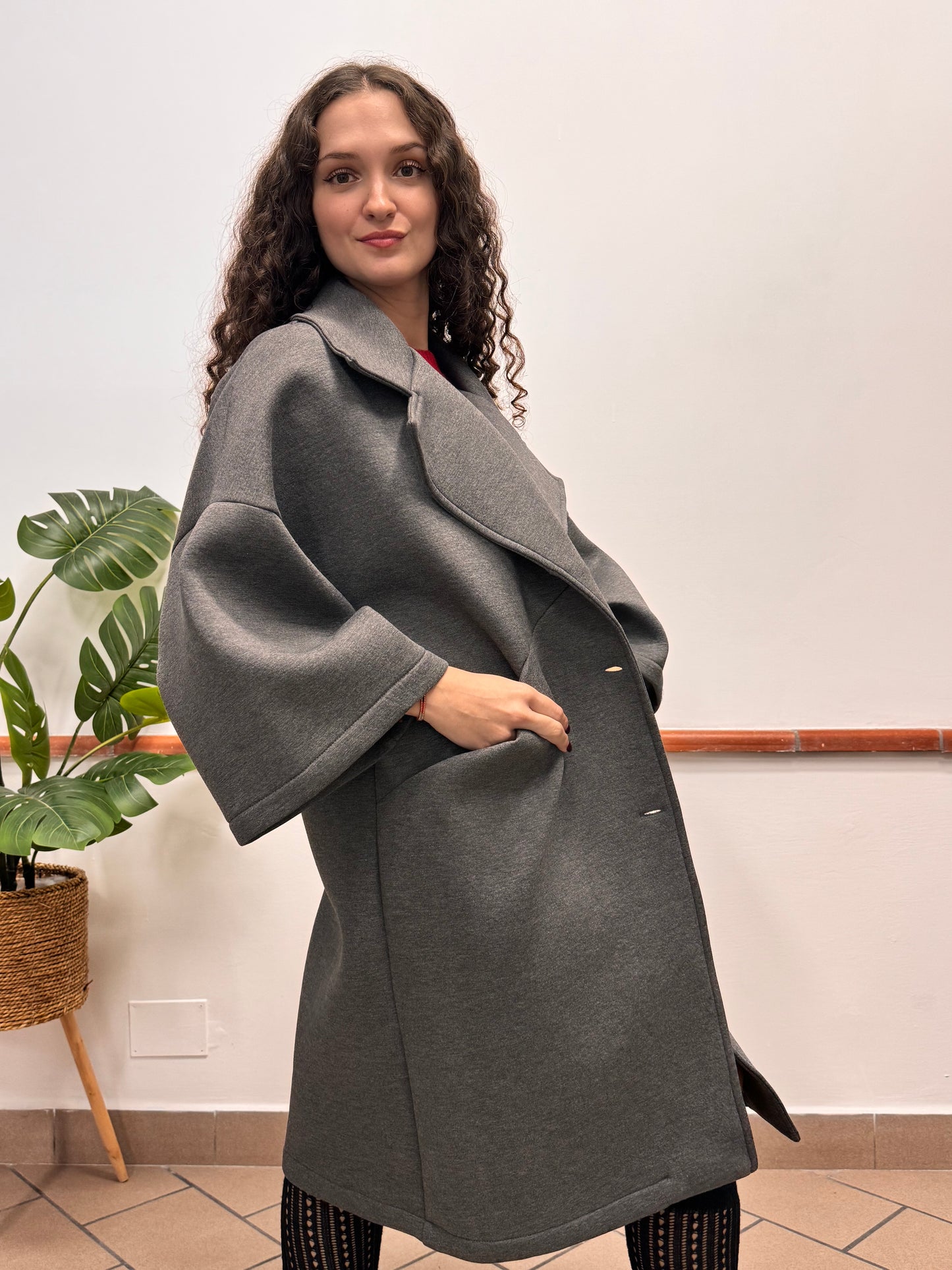 Cappotto in Neoprene Kiki Six