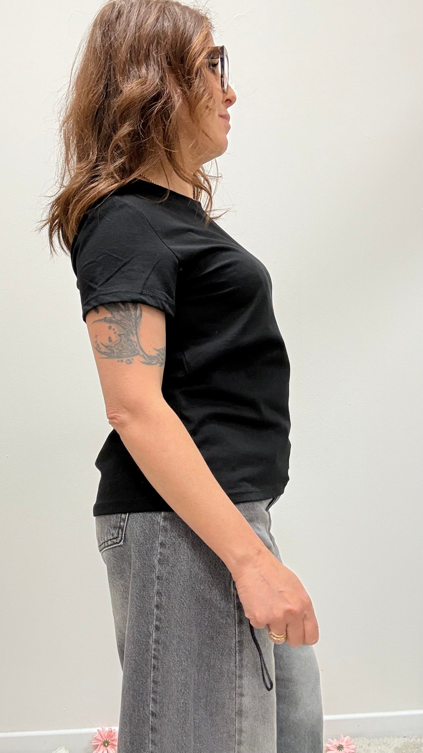 T-shirt regular fit Susy Mix nero