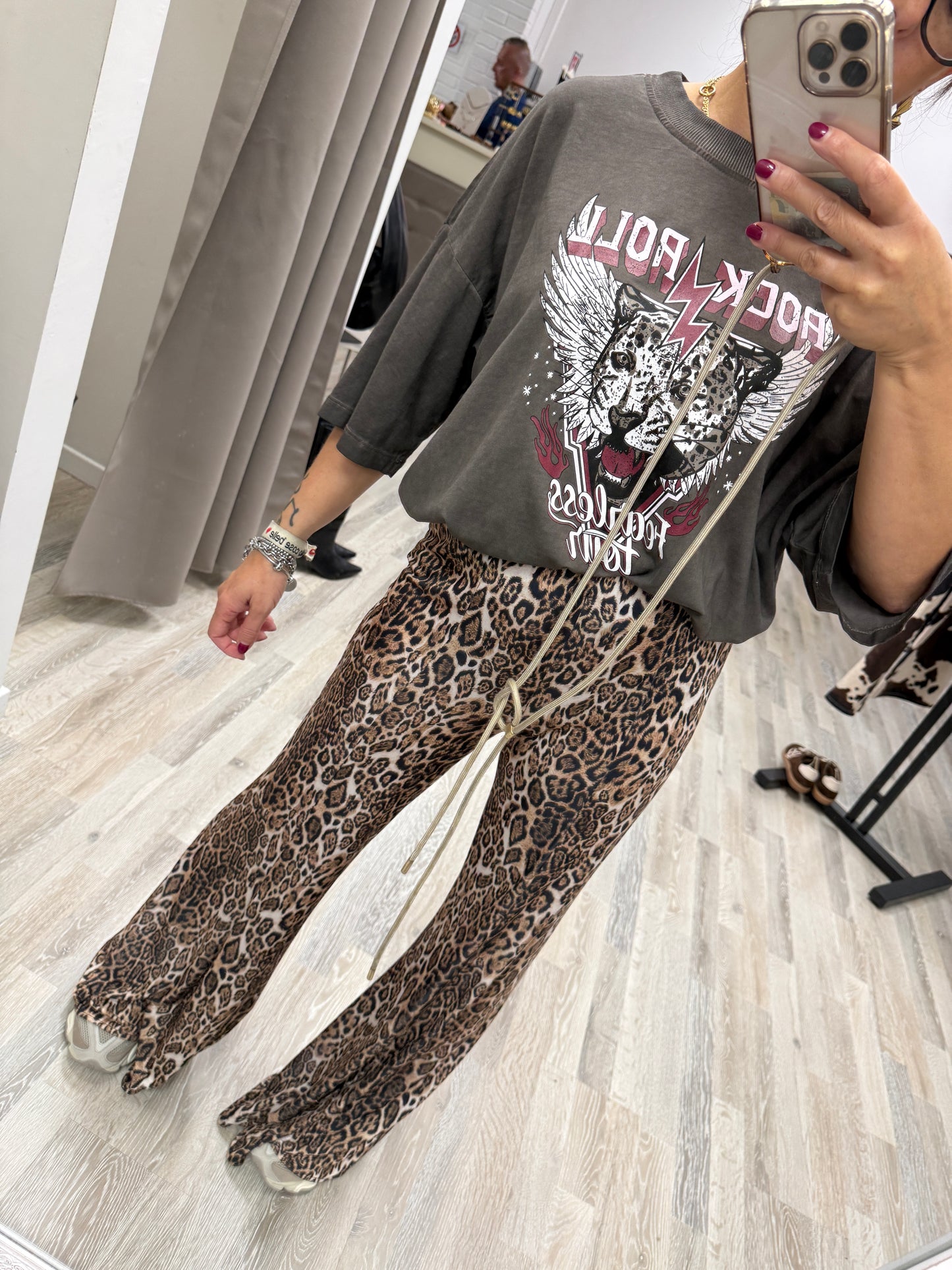 Pantaloni maculati zampa Haveone