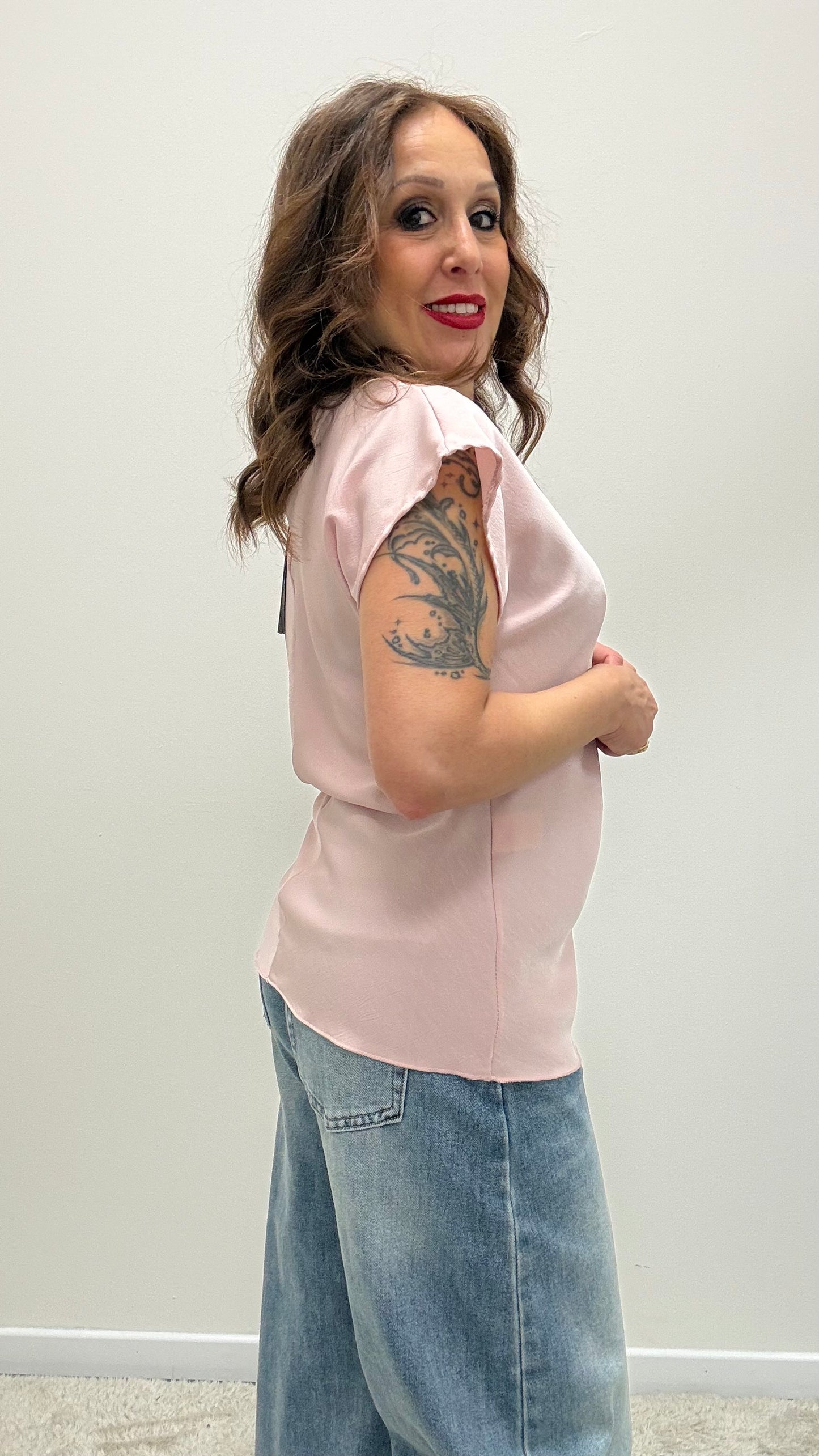 Maglia rosa con nodo Extasy