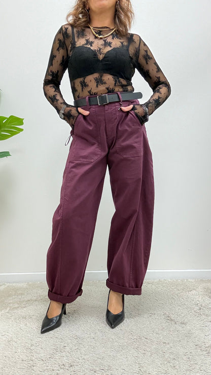 Pantalone Balloon Stellina bordeaux Susy Mix Art.58300P27