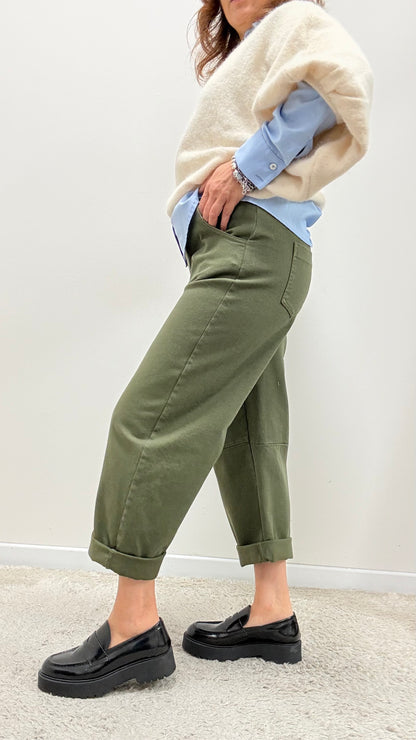 Pantalone Motel Balloon Verde Militare Art.PA5184