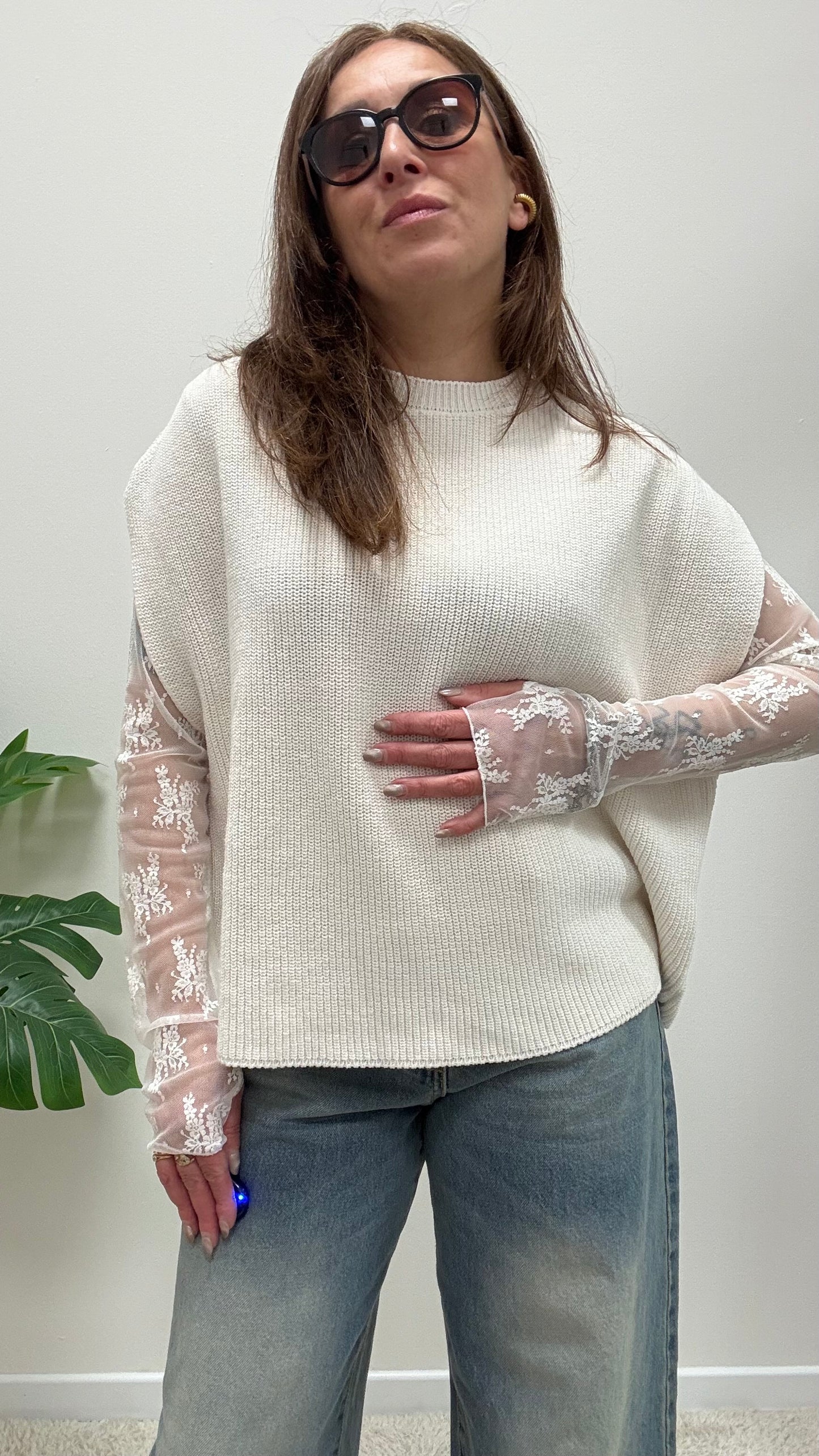 Gilet scatola paricollo Haveone burro