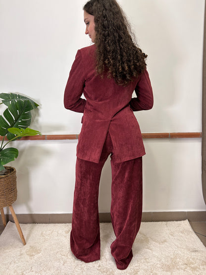 Susy mix corduroy palazzo pants