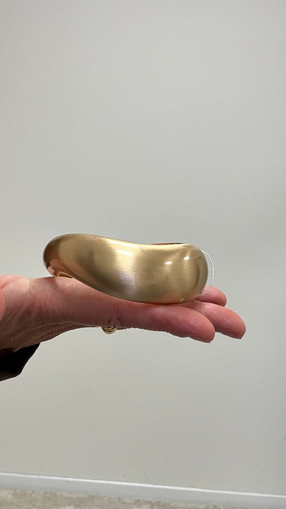 Bracciale Onda Acciaio oro satinato