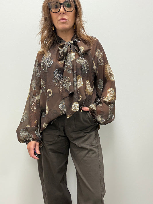 Camicia con fiocco Susy mix