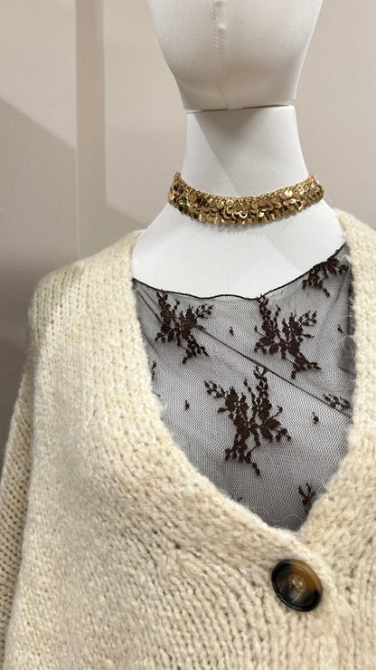 Collana choker Cleopatra in acciaio