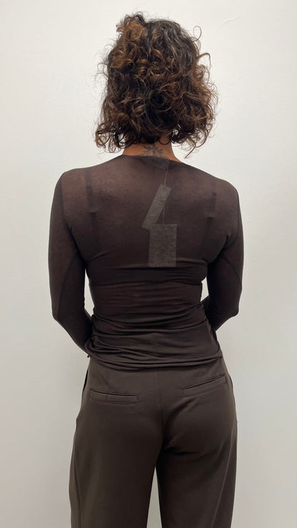 Maglia Motel in Misto Cashmere Moro