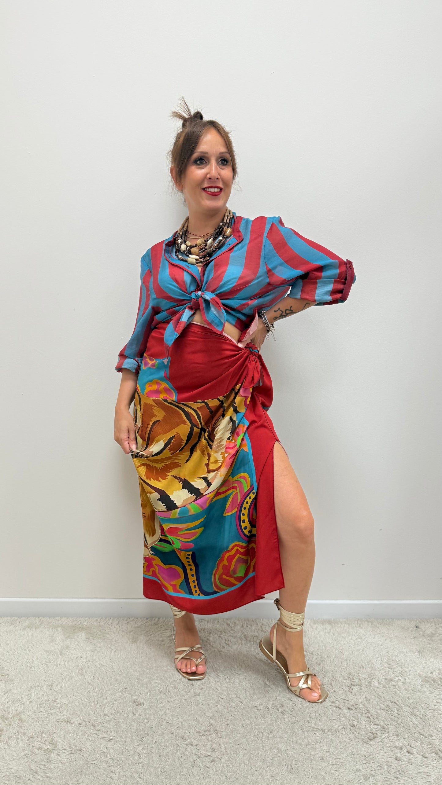 Camicia Riga India e ottanio HaveOne Art.CVS-Q422