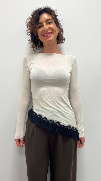 Cashmirina Susy Mix con Pizzo Burro Art.12532