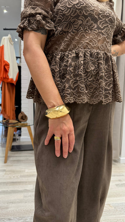 Bracciale Acciaio Placcato Oro
