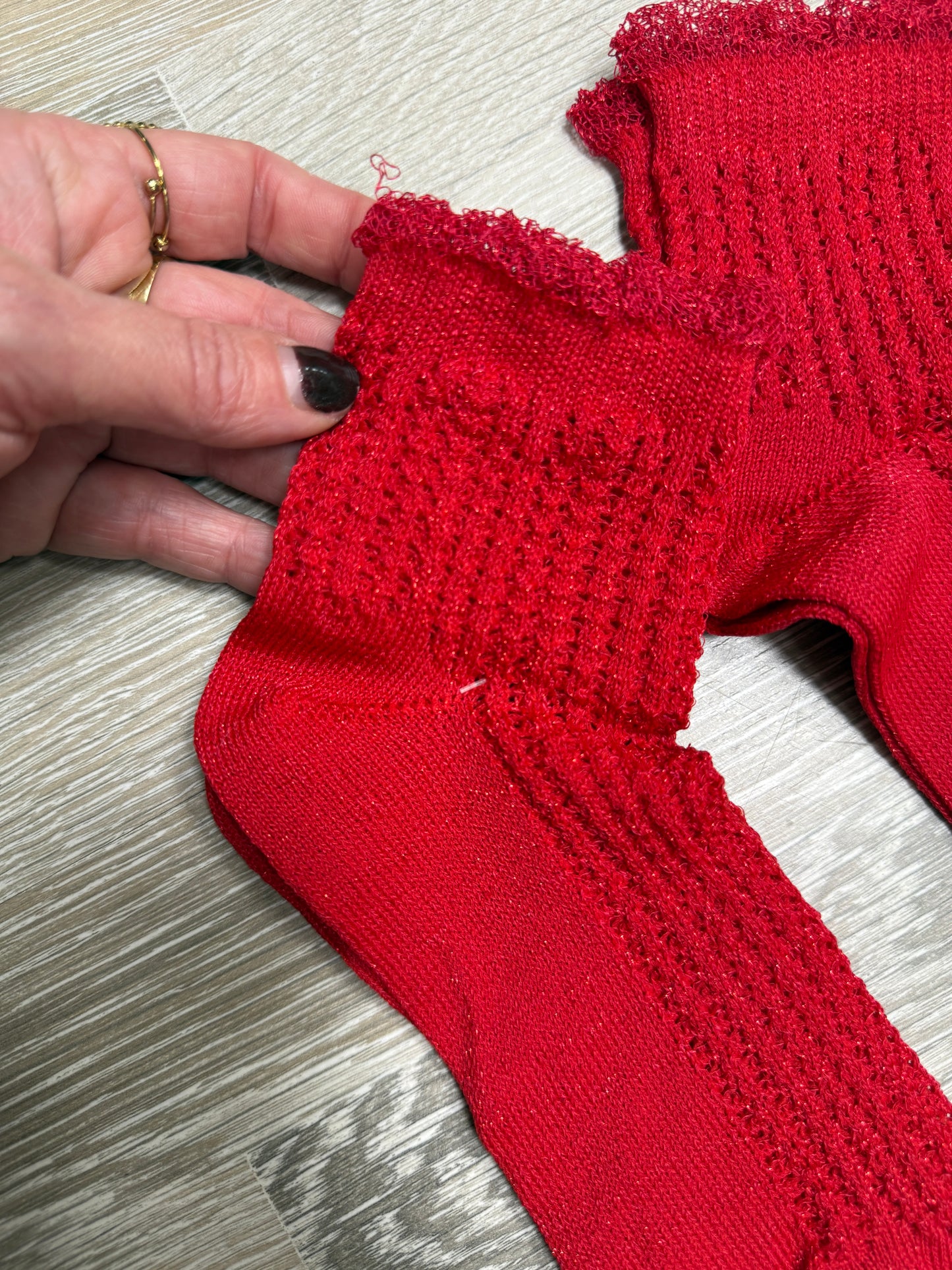 Calzini Natale rossi lurex Susy Mix