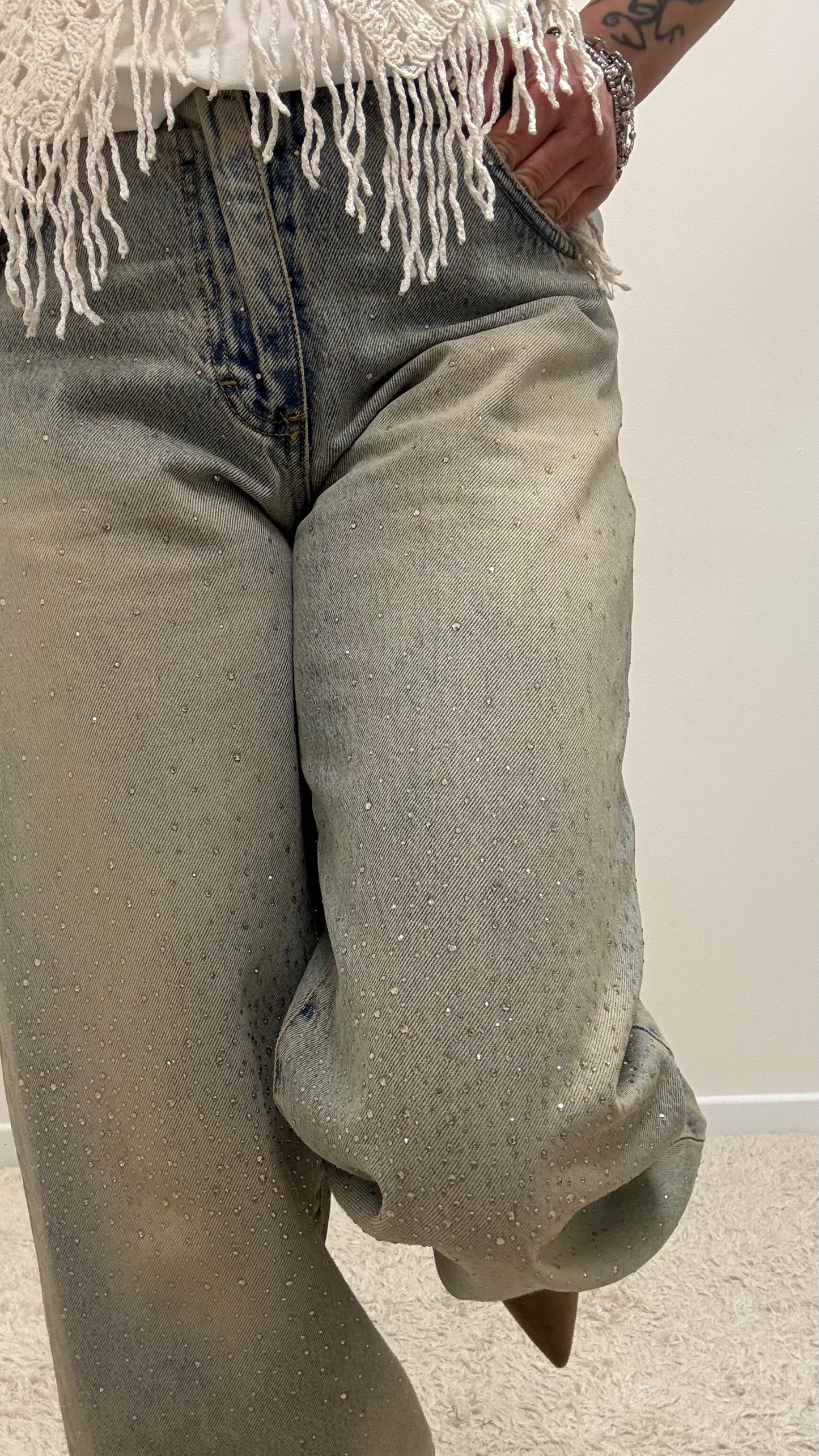 Jeans BELLA strass Haveone