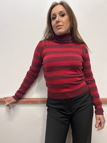 Haveone regular striped turtleneck