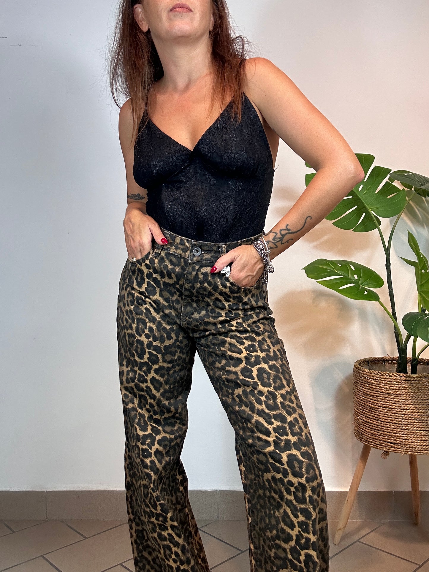 Pantalone Animalier Susy Mix