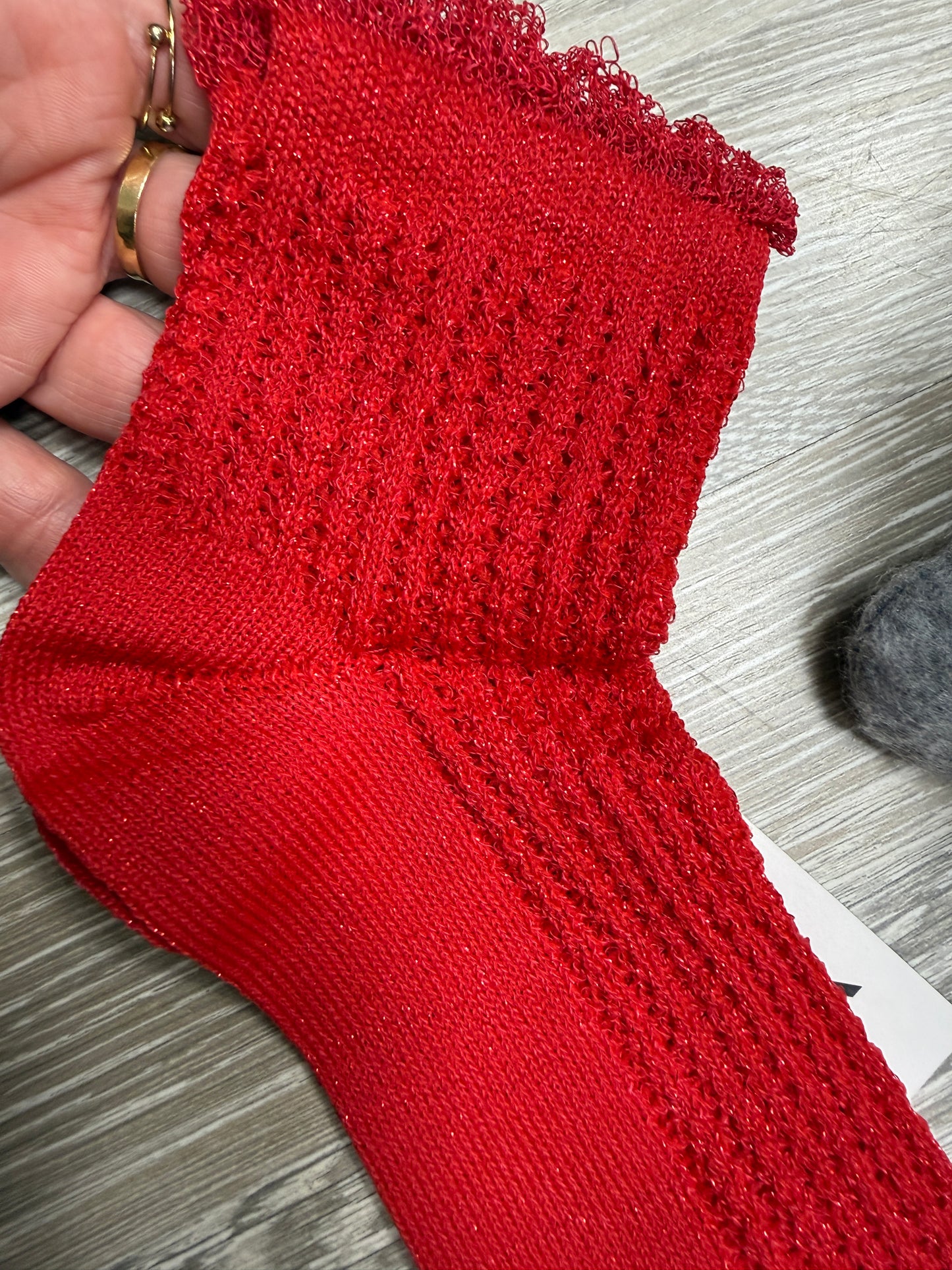 Calzini Natale rossi lurex Susy Mix