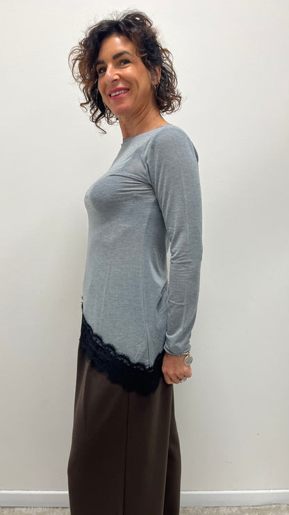 Cashmirina Susy Mix con Pizzo Grigia Art.12532