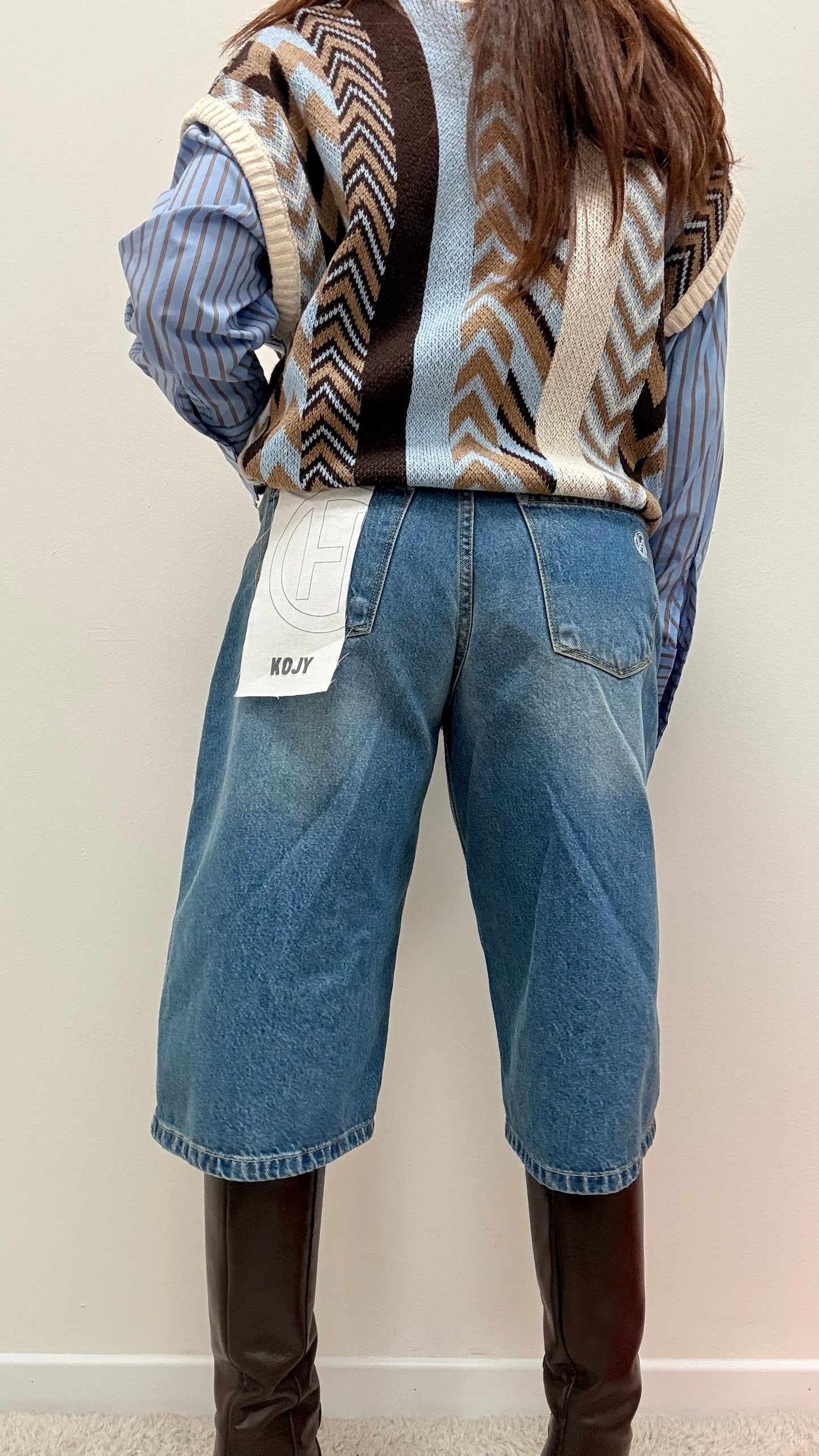 Bermuda jeans lavaggio medio Haveone