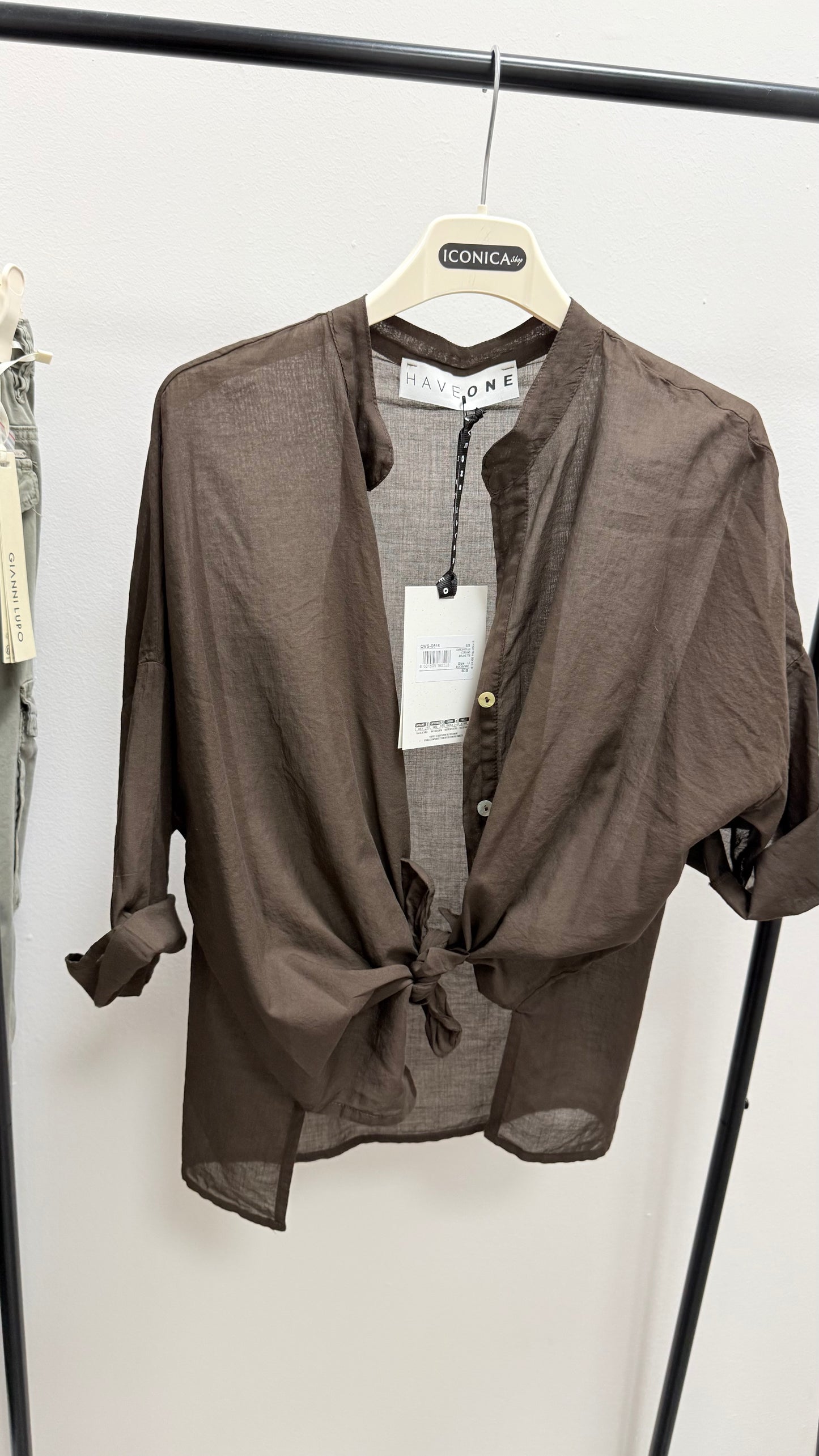 Camicia Mussola di Cotone moro HaveOne