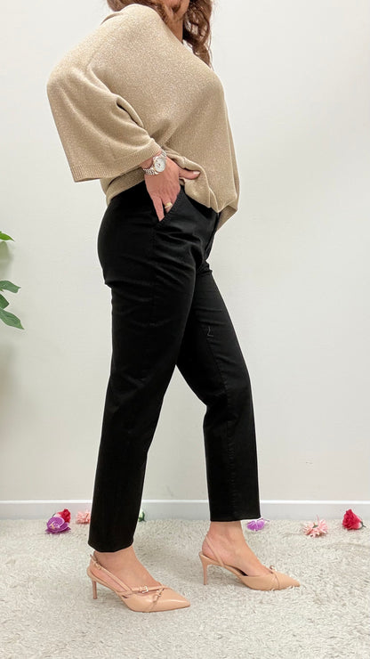 Pantalone Chino Nero Extasy