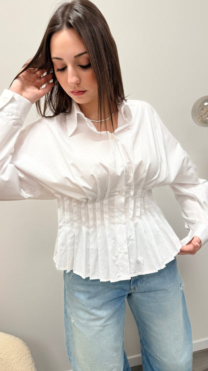 Camicia corsetto bianca Haveone