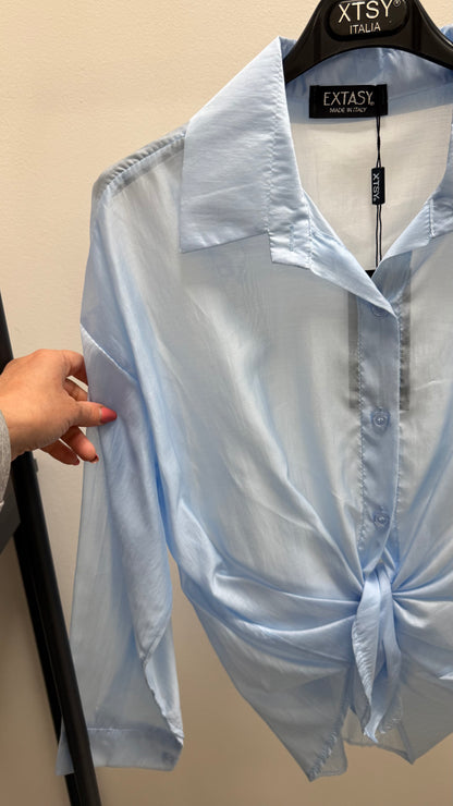 Camicia  nodo Extasy azzurro