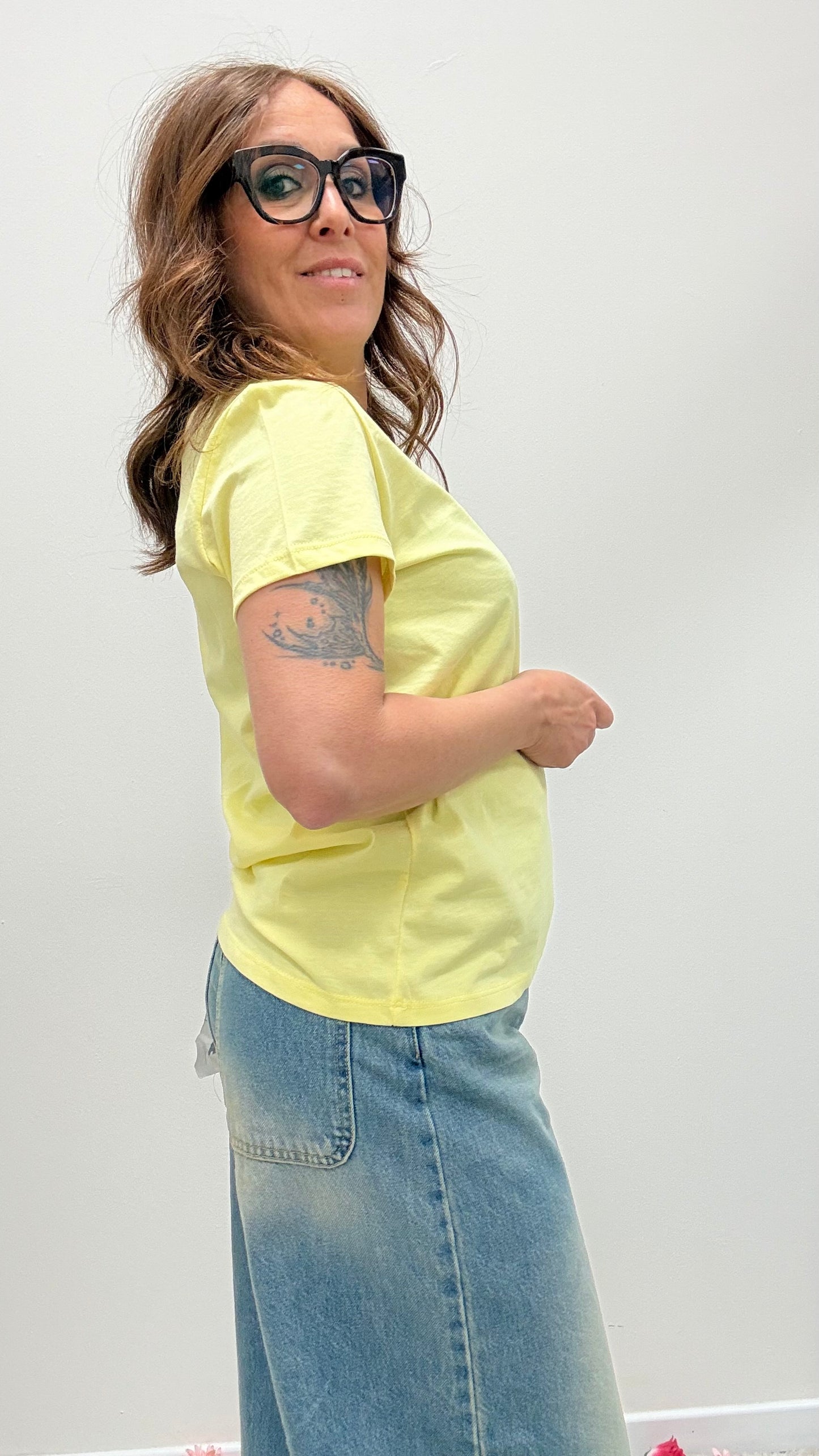 T-shirt regular fit Susy Mix giallo