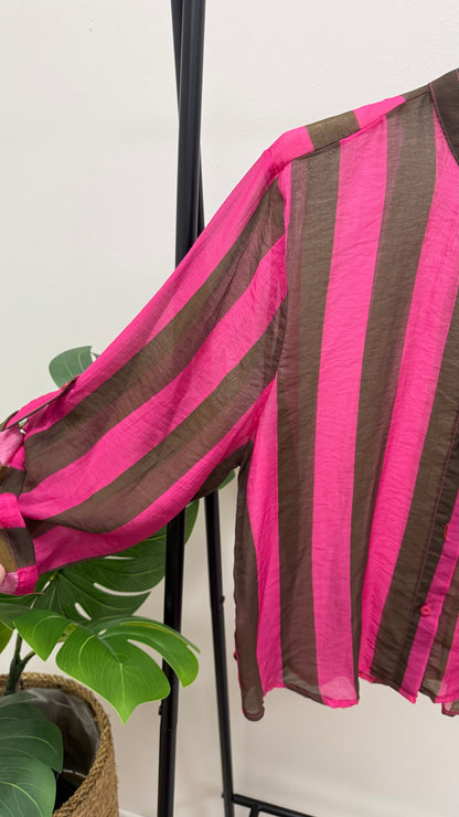 Camicia Riga fucsia e moro HaveOne