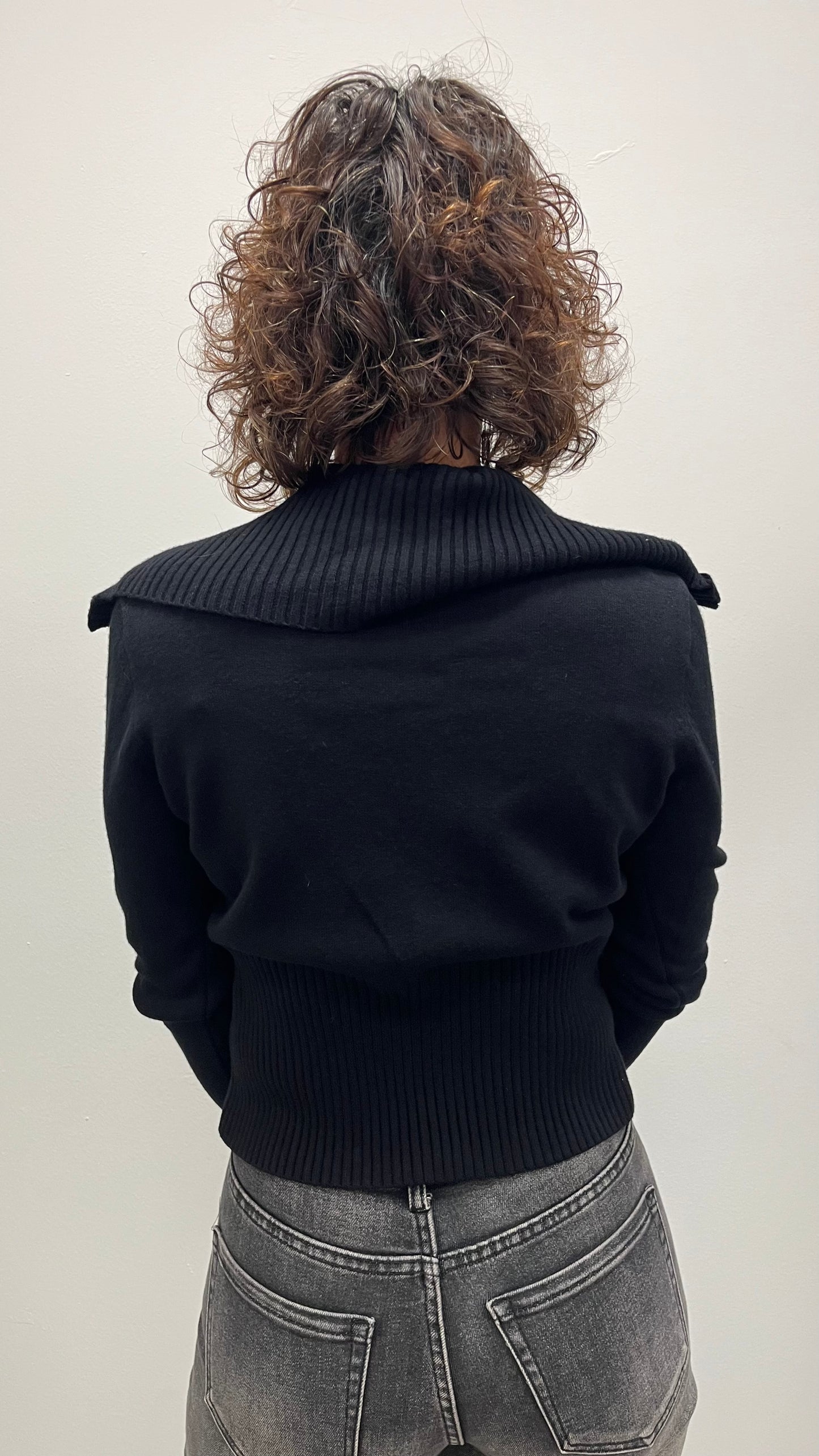 Maglia con zip Extasy nero