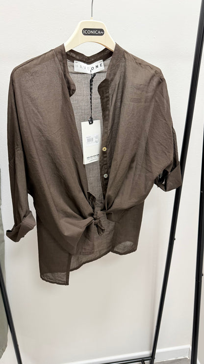 Camicia Mussola di Cotone moro HaveOne