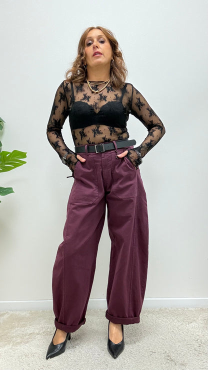 Pantalone Balloon Stellina bordeaux Susy Mix Art.58300P27