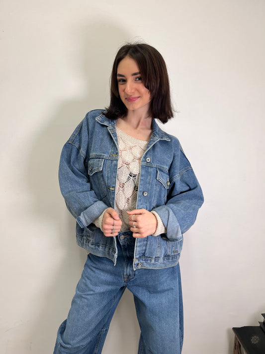 Giubbino in Denim over Susy Mix