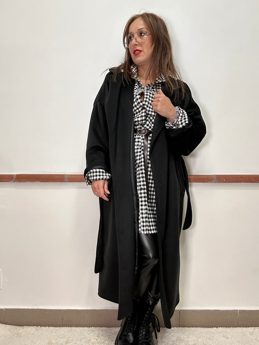 Cappotto vestaglia con cintura Kiki Six