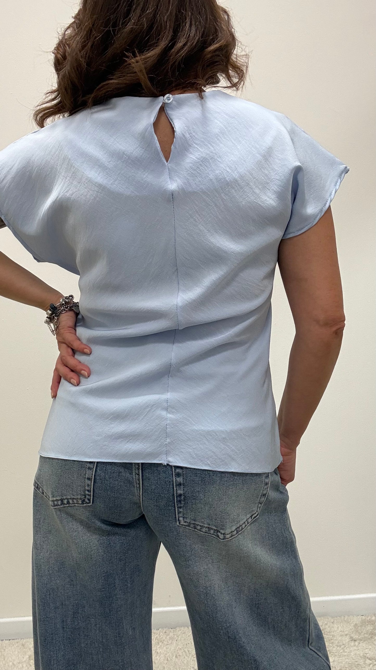 Maglia azzurra con nodo Extasy