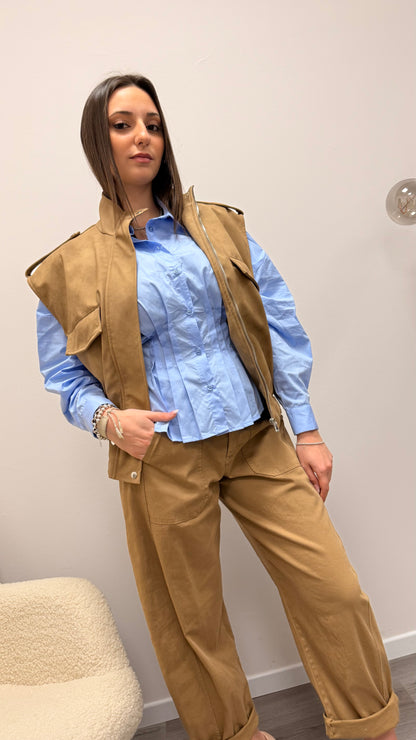 Gilet dainetto cammello Haveone