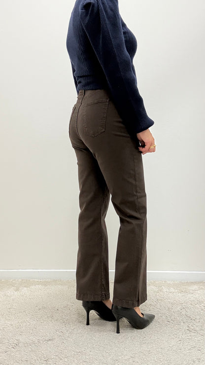 Pantaloni a trombetta Extasy moro