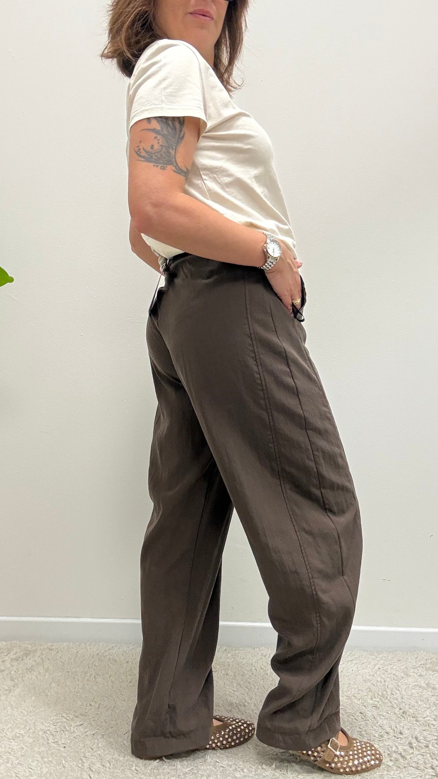 Pantaloni ovetto stellina in cupro Moro Susy Mix