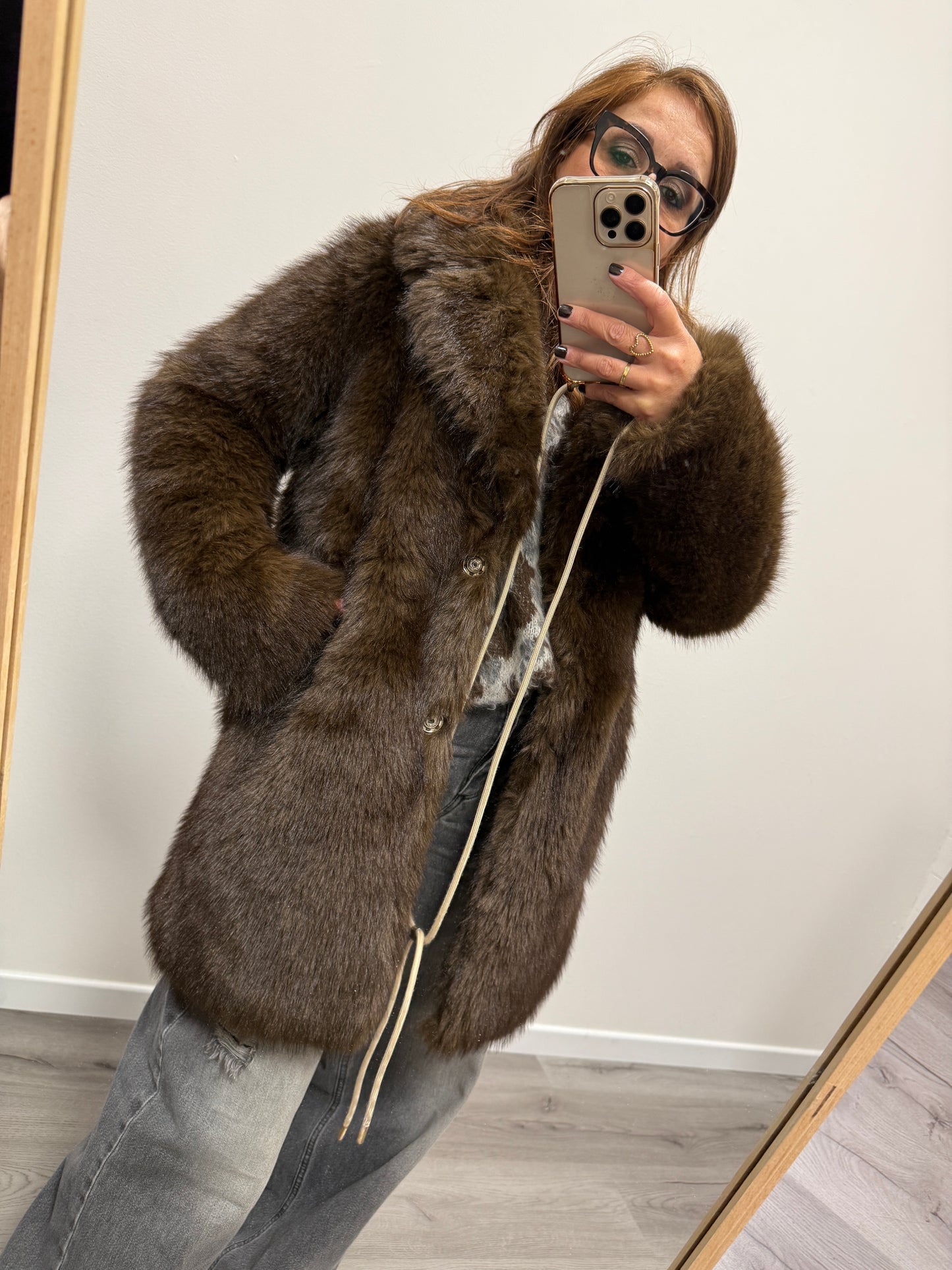 Pelliccia eco moro midi Haveone