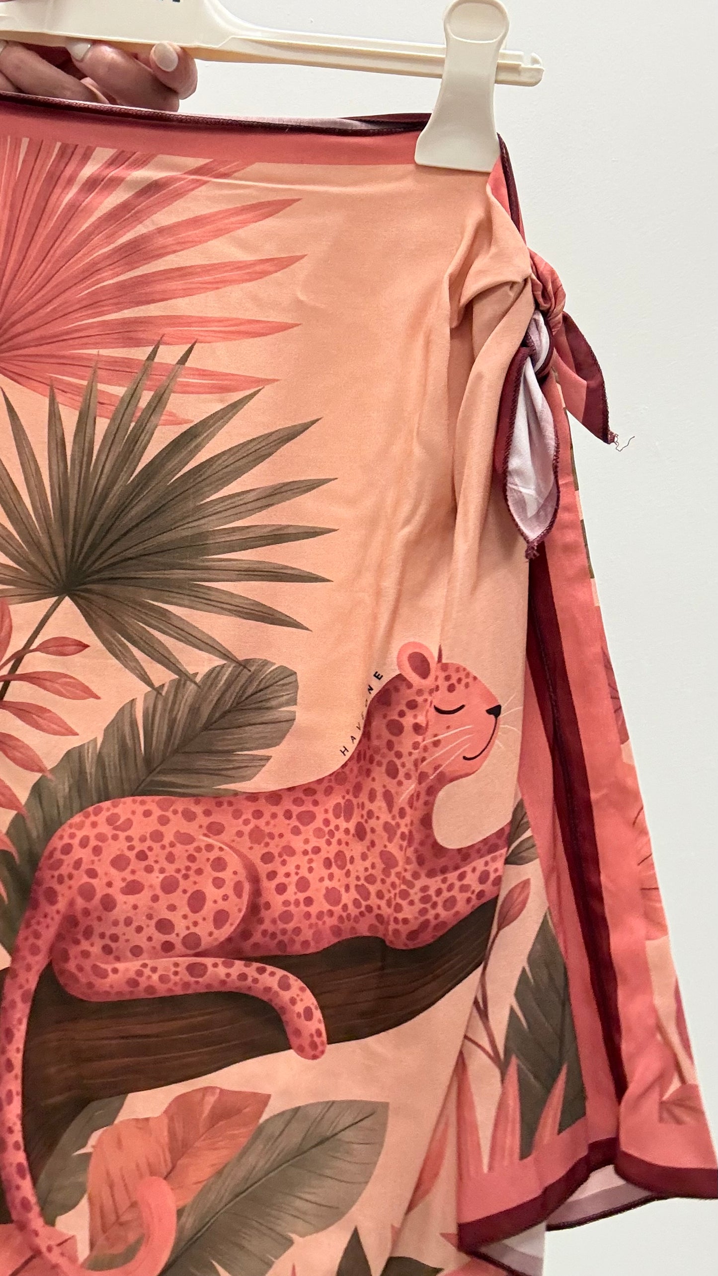 Gonna Pareo Corta Leopardo rosa HaveOne Art.GVS-Q300