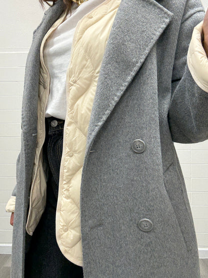 Cappotto Hand Made Haveone grigio fumo